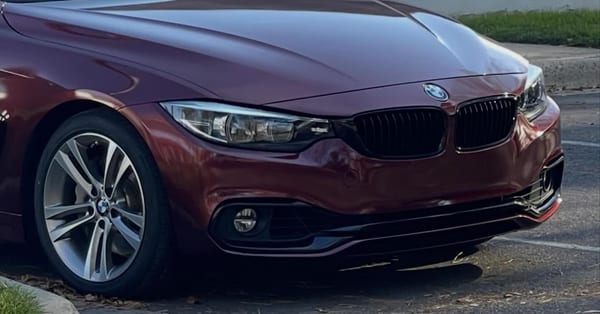 BMW 4-series wrapped in deep burgundy
